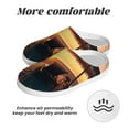 thumbnail image 6 of Wukai Hawaiian Sunset Beach Print Women's Indoor Bedroom Slipper Slip On Shoes, Unisex House Shoes with Anti-Skid Sole for Men, Gift for Women Men-35/36, 6 of 7