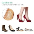 thumbnail image 6 of Transparent Adhesive Arch Pad Arch Support 6 Pairs Gel Insole for Flat Foot Women & Men, Adhesive Foot Insert for Shoes, Sandals, Flip Flops Plantar Fasciitis, 6 of 9