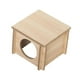 thumbnail image 2 of Casita de madera para hámster, escondite para hámster, decoración para jaula, techo abatible, jaula tipo cabaña Habitación individual, 2 of 9