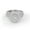 White Gold, variant on Double Halo Split Shank Bridal Ring Set, 1.80 Cttw Lab Grown Diamond Engagement Wedding Rings for Women 14K Rose Gold Over 925 Sterling Silver F-G-H, SI Quality Ring Size-4