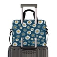 thumbnail image 2 of FORMRS 16" Laptop Bag Carrying Sleeve Case with Handle Travel Shoulder Briefcase, Green Daisy Pattern, 2 of 8
