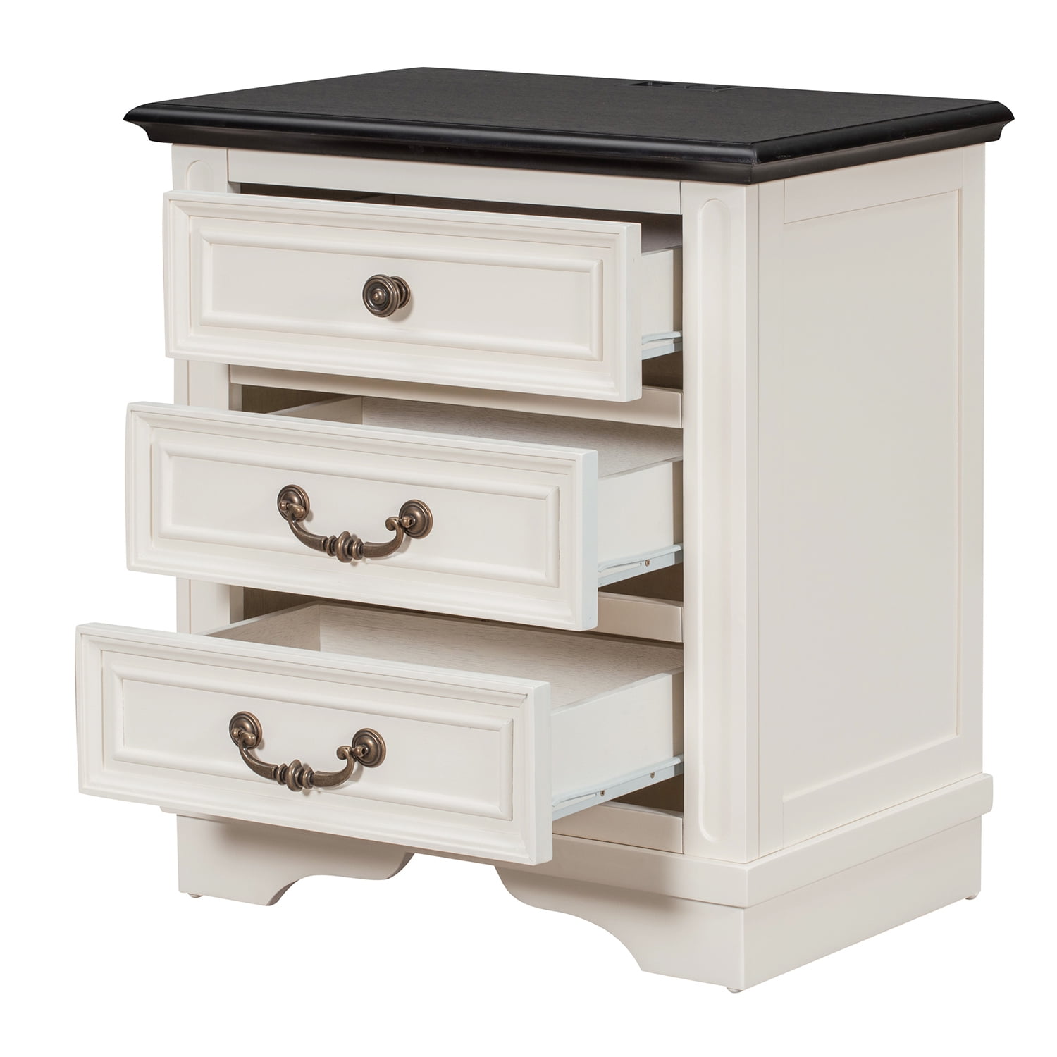 Kadyn 3 Drawers Nightstand, Bedside Table with Charging Station and USB Ports, End Table for Living Room and Bedroom, Beige Kadyn 3 Drawers Nightstand, Bedside Table with Charging Station and USB Ports, End Table for Living Room and Bedroom, Beige