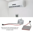 thumbnail image 3 of Fireplace Fan Motor, Stove Fan Electric Motor Power Generation Sheet ABS Silicone Aluminum Alloy Stable  For Replacement, 3 of 8