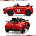 thumbnail image 4 of EastVita 12V Ride on Car for Kids with Remote Contorl Ride on Race Car, 35W*2 Motors Licensed Benz AMG Battery Powered Sports Car,Sound, LED Headlights, 4 of 8