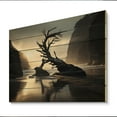 thumbnail image 2 of Designart "Coastal Calm Beach Photo III" Nautical & Beach Print on Natural Pine Wood, 2 of 5