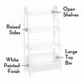 thumbnail image 6 of RiverRidge Kids 24in 4-Tier Ladder Shelf with Toy Organizer and Book Storage - White, 6 of 9