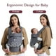 thumbnail image 4 of Momcozy Cangurera Ergonómico, Portabebés De Algodón, Mochila Para Bebé BC001, 4 of 8