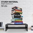 thumbnail image 5 of Monitor Stand, 2-Tier Laptop Computer Monitor Stand Riser for PC, iMac, Desktop Wooden Screen Stand with Storage Organizer for Home Office, 5 of 6