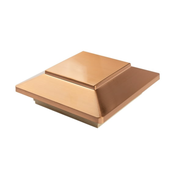 Deckorators 6 in. x 6 in. Victoria Copper Plateau Cedar Post Cap