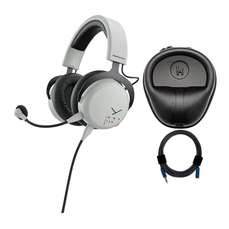 UPC: 0196271067177 | Beyerdynamic MMX 150 Gray Gaming Headset with Headphone Case (Medium) Bundle