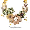thumbnail image 2 of Golden Gradual Semiprecious Flower Bouquet Statement Jewelry Set, 2 of 4