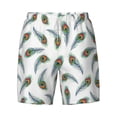 thumbnail image 4 of Lsque Mens Swim Trunks Colorful Grass Pattern - Bathing Suit Compression Liner - Beach Swim Shorts Swimwear - (S-3XL) - Stretch Quick Dry -X-Large, 4 of 9