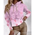 thumbnail image 3 of Sudadera con capucha de manga larga con cremallera y decoración de pompones para mujer, sudadera de color liso para otoño e invierno, 3 of 5