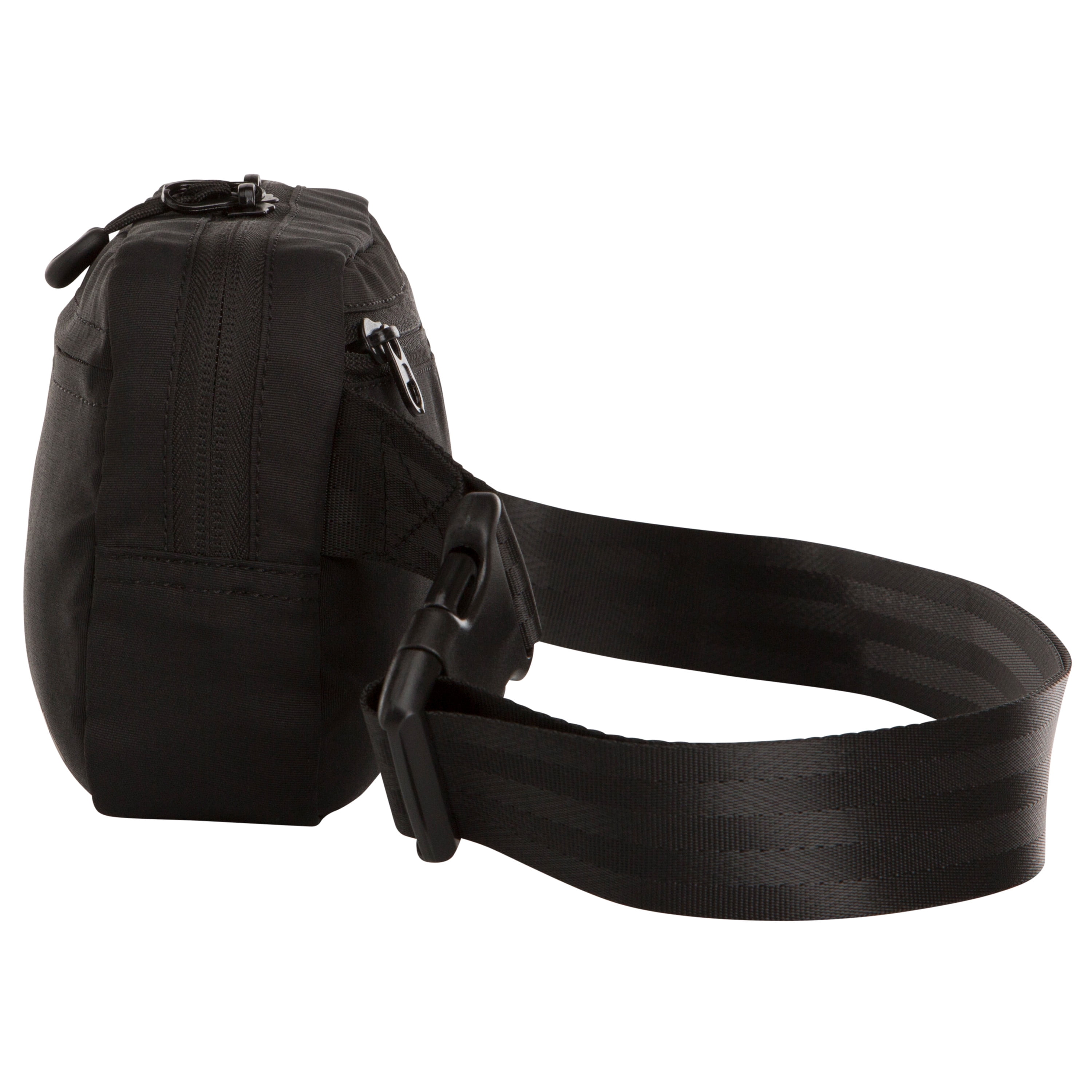 Ozark Trail Waistpack, Black Fanny Pack, Polyester, Zipper
