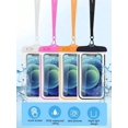 thumbnail image 1 of 4pcs Set Transparent Universal Waterproof Phone Pouch Waterproof Phone Dry Bag Waterproof Phone Case Touchable Waterproof Phone Bag，Black, 1 of 4