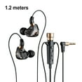 thumbnail image 4 of Auriculares con cable 96dB 3.5mm Reducción de ruido en auditorios de audio al aire libre en vivo Streaming en vivo Grabación de voz Vlogging Auriculares Negro 1.2m Methold EL022391-01B, 4 of 7