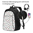 thumbnail image 2 of Easygdp Boba Milk Tea Mochila para Laptop de Viaje con Puerto USB, Mochila para Laptop con Puerto de Carga USB para Mujeres y Hombres, 2 of 7