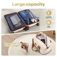 thumbnail image 5 of COBIZI 3 Piece Carry On Luggage Set, TSA Lock, Expandable Duffle Bag, Beige, 5 of 10