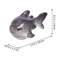 thumbnail image 2 of MLINS 20 Pcs Mini Animals Figures Mini Shark Statue 2.80X1.80X1.70CM Grey, 2 of 8