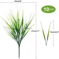 thumbnail image 2 of Artificial Wheat Grass Fake Plants Outdoor, UV Resistant Fake Grass Artificial Greenery Stems Plastic Shrubs for Patio Garden Farmhouse Front Porch Home Window Box Decor, 10 Bundles, 2 of 4