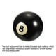 thumbnail image 3 of Uxcell 2 1/4" #8 Bola de Repuesto para Billar, Bola de Mesa de Billar, Negra, 3 of 5