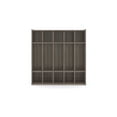 thumbnail image 2 of Tot Mate 5-Section Wood Floor Locker, Preschool Classroom Furniture, 46"W x 15"D x 37.5"H, Gray, RTA, 2 of 5