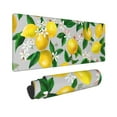 thumbnail image 2 of Pofeuu Lemon Seamless Pattern Oil Painting Effect Print Desk Mat for Keyboard and Mouse，Computer Desk Matt for Desktop，Large Mouse Pad for Desk，Desk Pads on Top of Desks 12x31.5in, 2 of 8