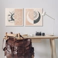 thumbnail image 3 of Stupell Industries Boho Two Tone Moon Sun Astrology & Stars Painting Wrapped Canvas Art Print Wall Art, 24 x 24, Set of 2, 3 of 8