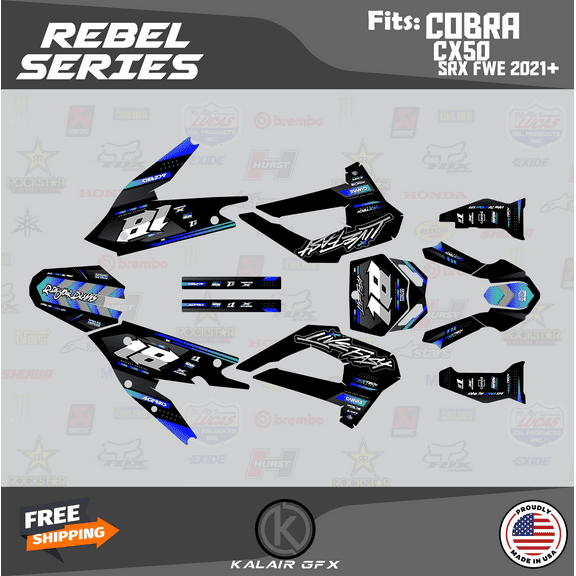 Kalair GFX Graphics Kit for Cobra CX50 SRX FWE (2021) Rebel Series