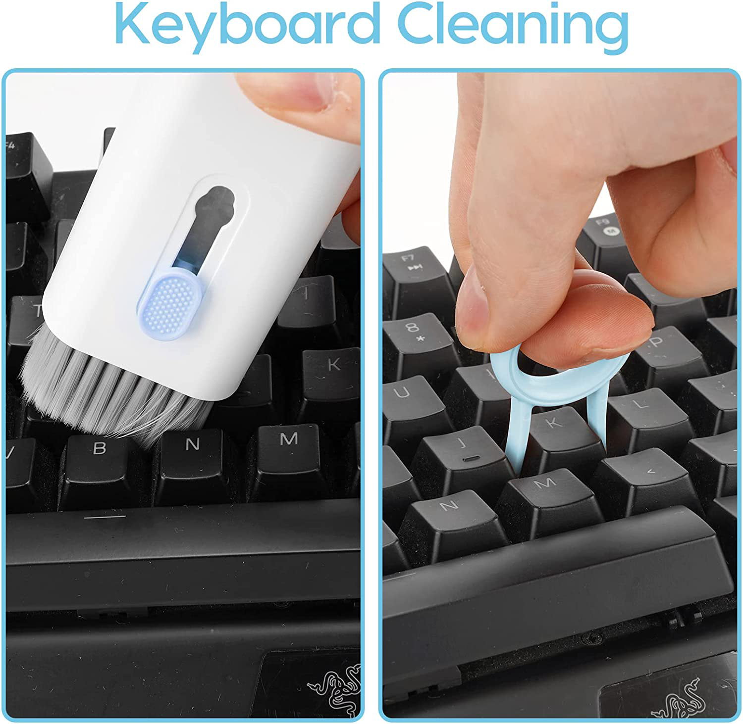 Enfudid 7-in-1 Electronics Cleaner Kit - Keyboard Cleaner kit, Portable  Multifunctional Cleaning Tool for PC Monitor/Earbud/Cell