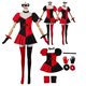 thumbnail image 3 of Disfraz de fantasía de Quinzel para mujer adulta, mono, ropa de superhéroe, juego de rol, traje de fiesta de carnaval de Halloween para mujer, 3 of 5