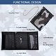 thumbnail image 2 of cartera de triple pliegue gris camuflaje con cremallera con clip de cadena, 2 of 5