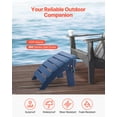 thumbnail image 2 of VEVOR Reposapies plegable para patio de HDPE de 15,7 L x 18,9 W x 13 H Adirondack Ottoman, color azul, 2 of 9