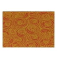 thumbnail image 3 of Orange Cutting Board, Outline Romantic Roses in Seasonal Autumn Colors Abstract Flower Blossoms, Decorative Tempered Glass Cutting and Serving Board, Small Size, Orange and Vermilion, by Ambesonne, 3 of 5