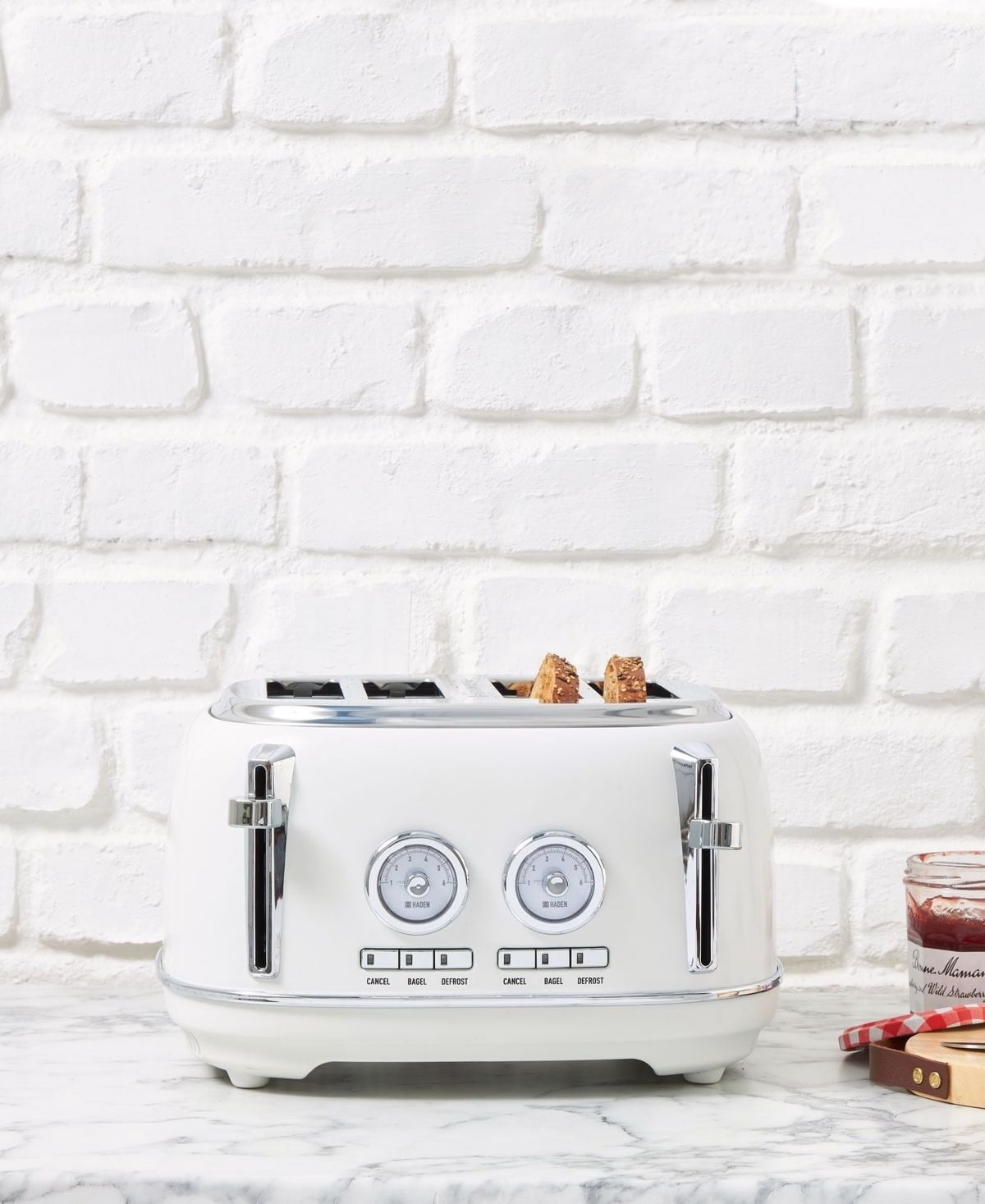 4-Slice Wide Slot Toaster for Home Use