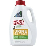 Nature’s Miracle Urine Destroyer, 128 fl oz, Light Fresh Scent, Tough on Strong Cat Urine and the Yellow Sticky Residue