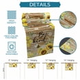 thumbnail image 6 of Sunflower Floral Table Runner 90 Inches Long Farmhouse Dress Scarves, Farmhouse Pastoral Daisy Bees Brown Wood Dining Tablerunner for Coffee Table/Kitchen Island/Party Décor, 13" x 90", 6 of 8
