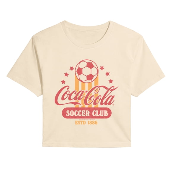 Coca-Cola - Soccer Club - Juniors Cropped Graphic T-Shirt