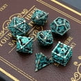 thumbnail image 3 of MACTANO Metal DND Dice Set Dungeons and Dragons Dice Set MTG RPG Board Game Toy-Grim Reaper Blue, 3 of 7