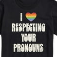 thumbnail image 3 of Instant Message - Respecting Your Pronouns - Men's Short Sleeve Graphic T-Shirt, 3 of 6