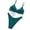 Green, variant on Women's Solid Color Underwire Push Up Bikini Swimsuit Two Piece Set Diamond Bikini Summer Beach Vacation Swimwear, White L