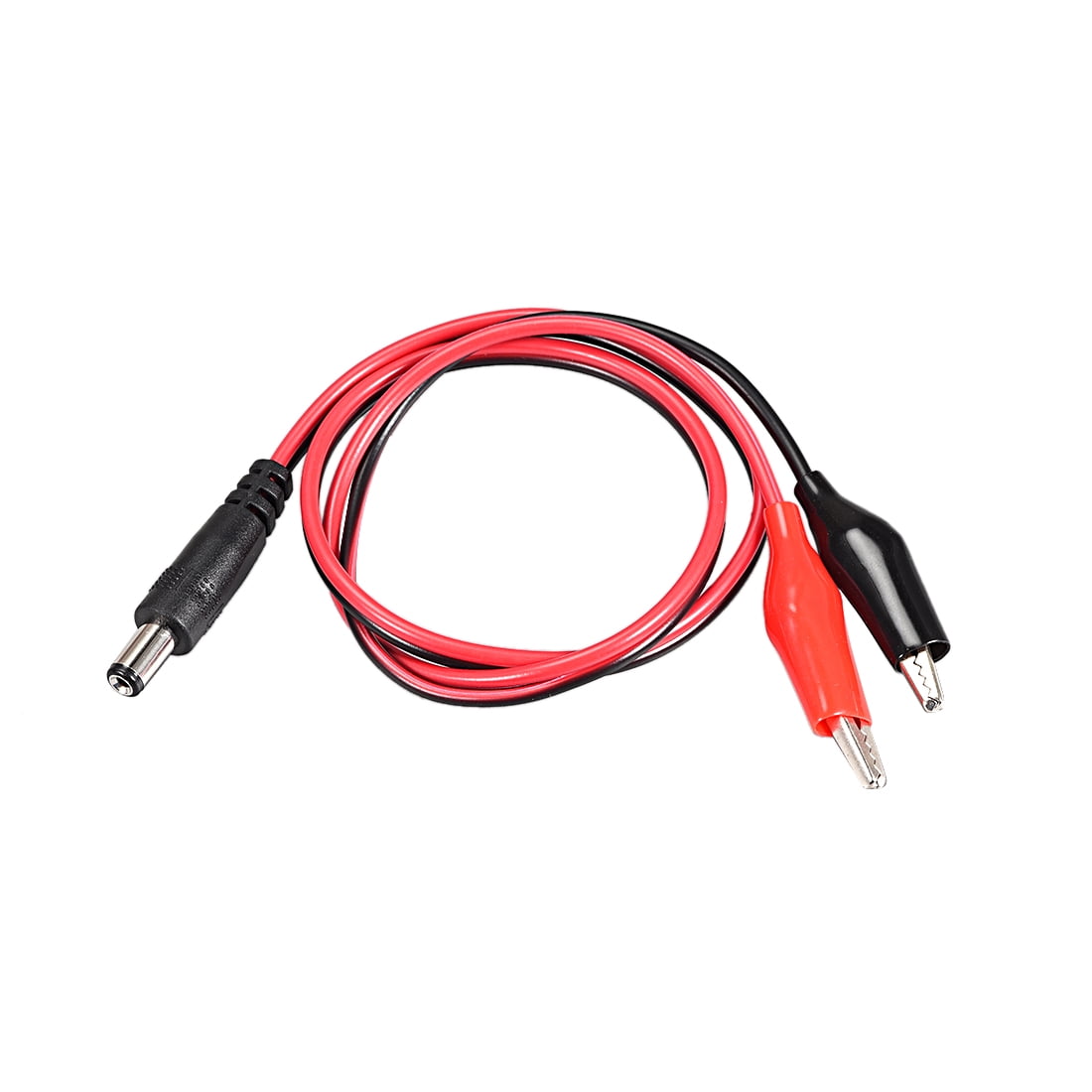 12V DC Male Jack to Alligator Clip Power Cable Connectors 54cm 2.1x5