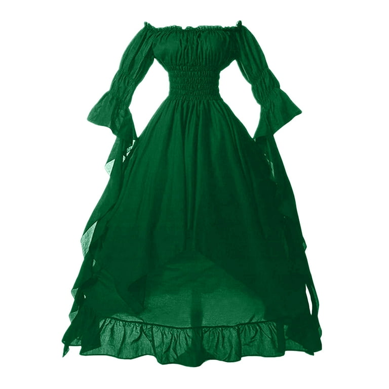 Zshosam Lace Boho Wedding Dresses for Bride Beach Gowns for Women Long  Country Bridal Dress(Green,XL) - Walmart.com