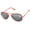 Red / Smoke, variant on Aviator Sunglasses Red Metal Frame for Men and Women
