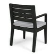 thumbnail image 3 of GDF Studio Agnew Outdoor Acacia Wood 6 Piece Dining Set with Bench, Sandblasted Dark Gray and Light Gray, 3 of 12