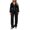 Black Full Zip, variant on Women's 2 Piece Tracksuit Outfits Oversized Sweatshirt and Drawstring Jogger Pants Sets Loungewear Outfits for Workout Daily Streetwear Red