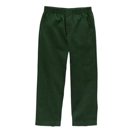 Unik Boy's Uniform All Elastic Waist Pull-on Pants Hunter Green Size