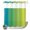 Green, variant on No Hook Shower Curtain, Green Blue Ombre Striped Shower Curtains for Bathroom with See Through Top Window, Modern Color Vertical Waterproof & Washable Bath Curtain Long 72"x78"