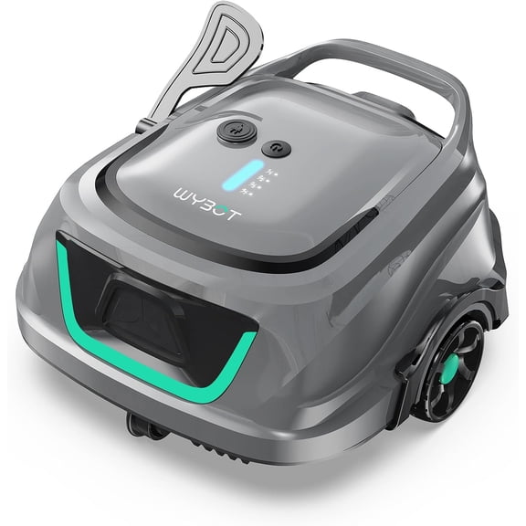 Restored WYBOT A1 Robotic Pool Cleaner – Dual Layer Filtration, Strong Suction, Robot Pool Vacuum for Above Ground & Flat Pools up to 1100 Sq. Ft., 4 Cleaning Modes