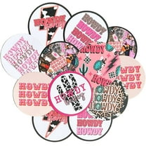 Lashicorn Howdy Freshie Cardstock Cutouts Rounds 2.5 inch  12 pk Mixed Scented Aroma Beads Bake for Car Freshie Designs Inserts Country Western